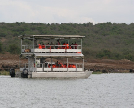 A boat ride on Kazinga Channel